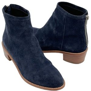 LOEFFLER RANDALL Felix Suede Booties Blue Boots
